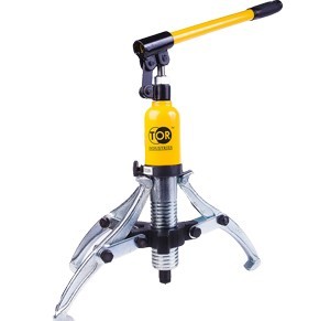 Съемник гидравлический TOR DYF-10T со встроенным насосом (двусторонние захваты) уценка