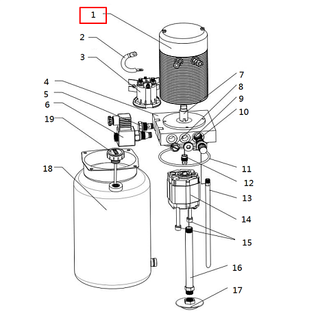1 Электромотор насоса маслостанции для штабелёра WS/IWS/PWS (Lifting Motor)