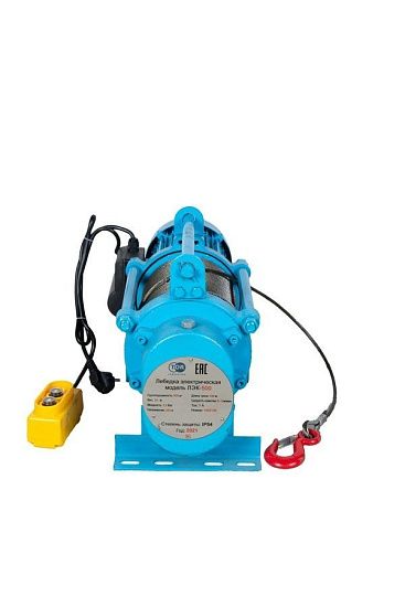 Лебедка TOR ЛЭК-500 E21 (KCD) 500 кг 220 В с канатом 100 м (N)