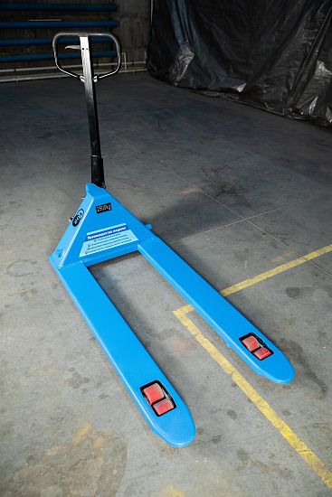 Тележка гидравлическая широковильная 2500 кг 1220х685 мм полиуретановые колеса TOR RHP