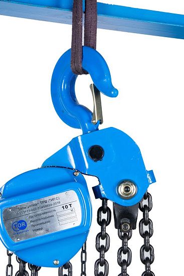 Таль ручная шестеренная TOR ТРШ C 10ТХ9М PRO (для тяжелых работ)