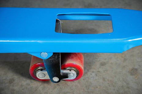 Тележка гидравлическая широковильная 2500 кг 1220х685 мм полиуретановые колеса TOR RHP