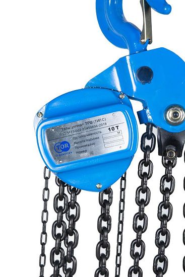 Таль ручная шестеренная TOR ТРШ C 10ТХ9М PRO (для тяжелых работ)