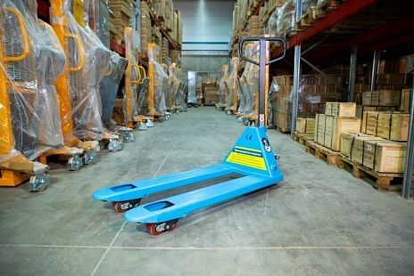 Тележка гидравлическая 2500 кг 1150 мм полиуретановые колеса TOR RHP(BF)